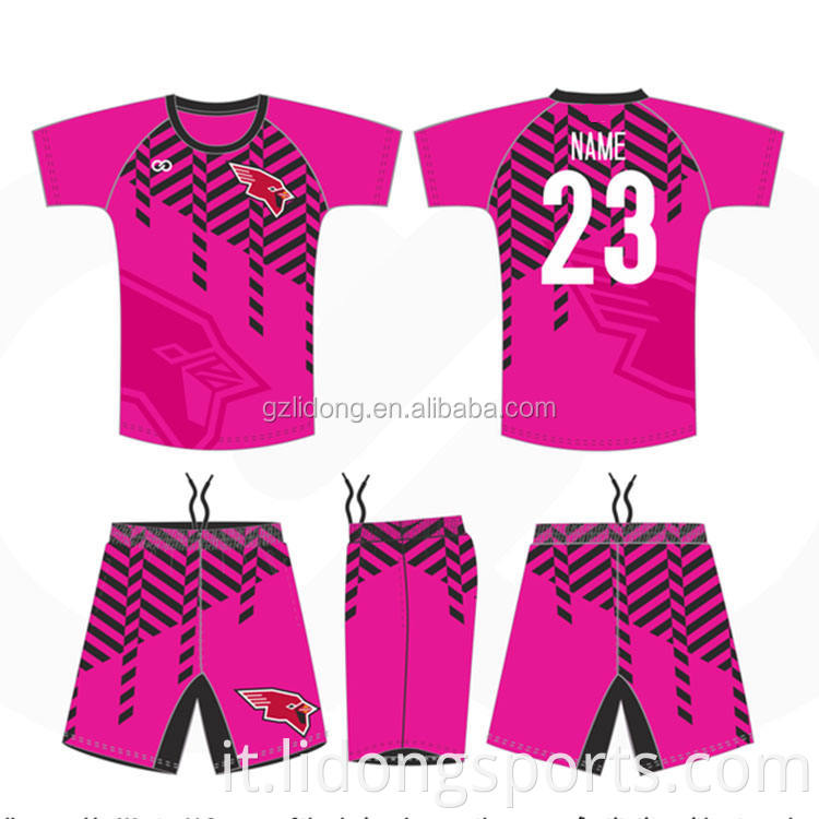 Fredda uniformi da calcio maglie da calcio Sublimation Stampare camicie da calcio personalizzate